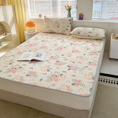 新款乳胶凉席三件套可水洗1.8米空调席冰丝凉KX