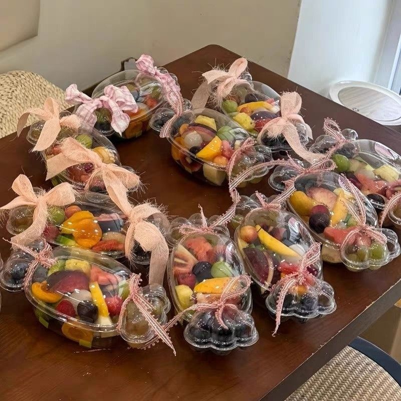 果切水果包装盒糖果形状透明盒马卡龙饼干巧克力鲜果盒奶油蛋糕盒