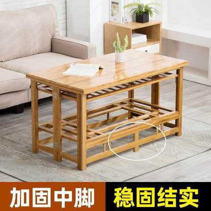 烤火桌子家用1.2米长方形实木折叠炕桌正方形烤火架烤火炉取暖桌