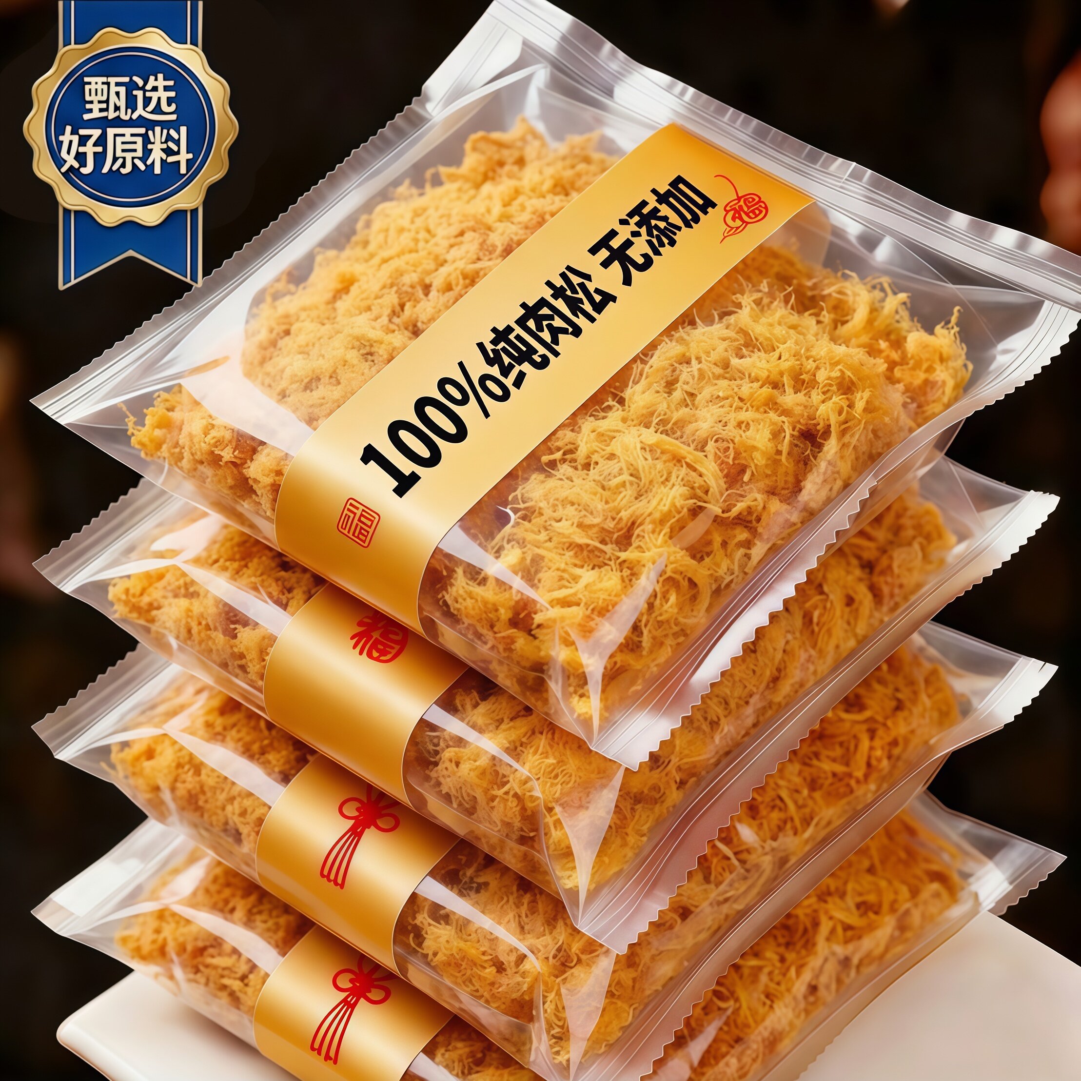 肉松儿童无添加肉松烘焙专用宝宝婴儿家用高钙拌饭用官方旗舰店