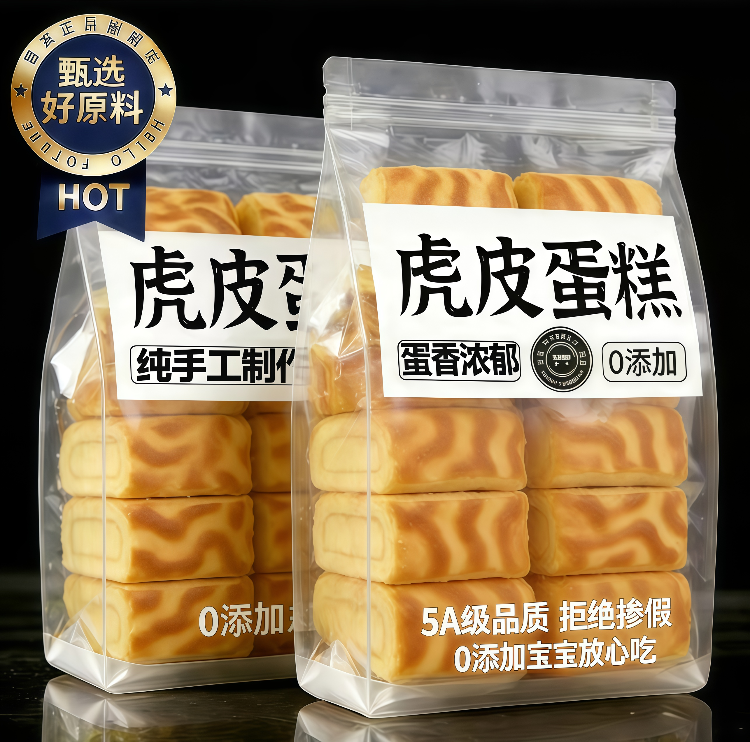 虎皮蛋糕卷牛乳虎皮卷瑞士卷夹心面包学生营养早餐整箱面包小零食