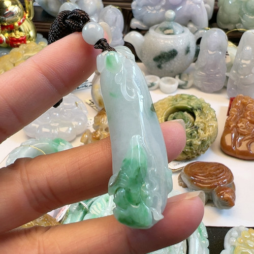 送证书证书天然缅料A货阳绿福瓜