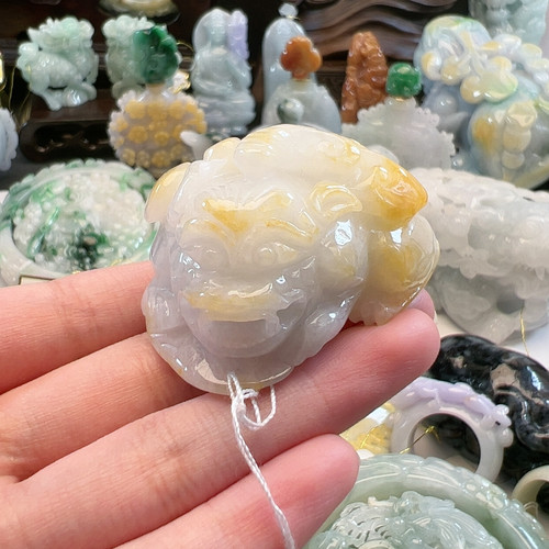 送证书 天然翡翠貔貅