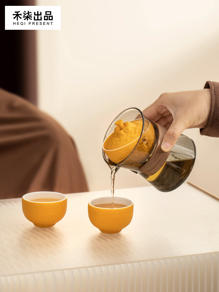 合其生产的懒转功夫茶具小清干茶壶茶机茶漏茶水分离公道杯