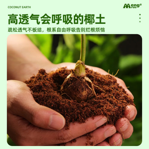 高品质椰糠土养花种花种菜专用免泡发疏松土透气椰糠无菌脱盐介质