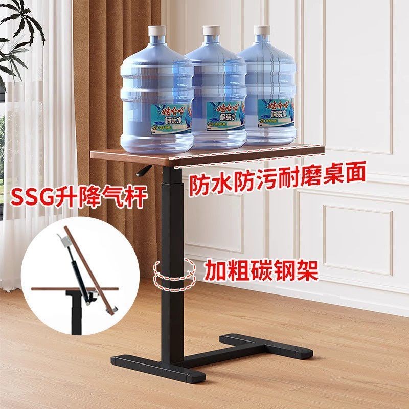 升降桌可翻转卧室家用女生电脑桌儿童小型学习桌宿U舍可移动床边
