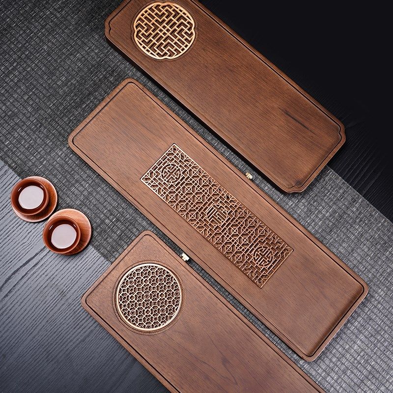 黑胡桃干泡台f功夫茶盘原木日式茶室单人小型托盘轻奢家用茶台茶,餐饮具,茶盘,淘宝优惠券,粉丝福利购,淘宝优惠卷