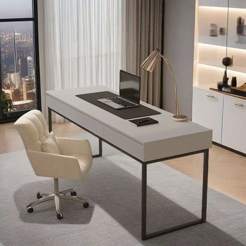 书桌学生家用l型电脑桌r卧室转角办公桌简约现代书桌书架一体桌子