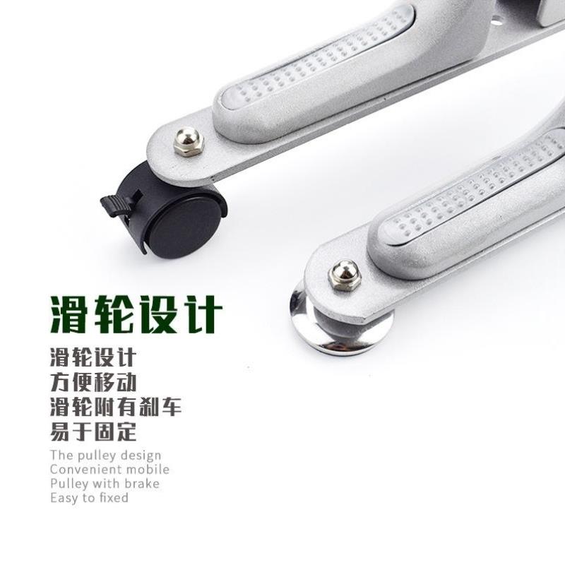 屏风移动支架脚支撑隔断底座架平衡固定铝合金配件隔板高办公室屏