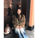 新款 2025秋冬狐狸毛皮草外套女年轻款 时尚 毛毛大衣女B2231