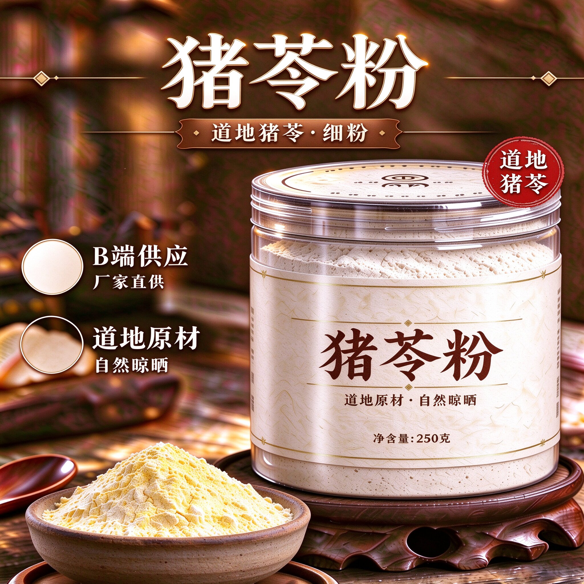 【纯粉】猪苓粉 野生猪苓粉 猪苓中药粉店铺中药材大全
