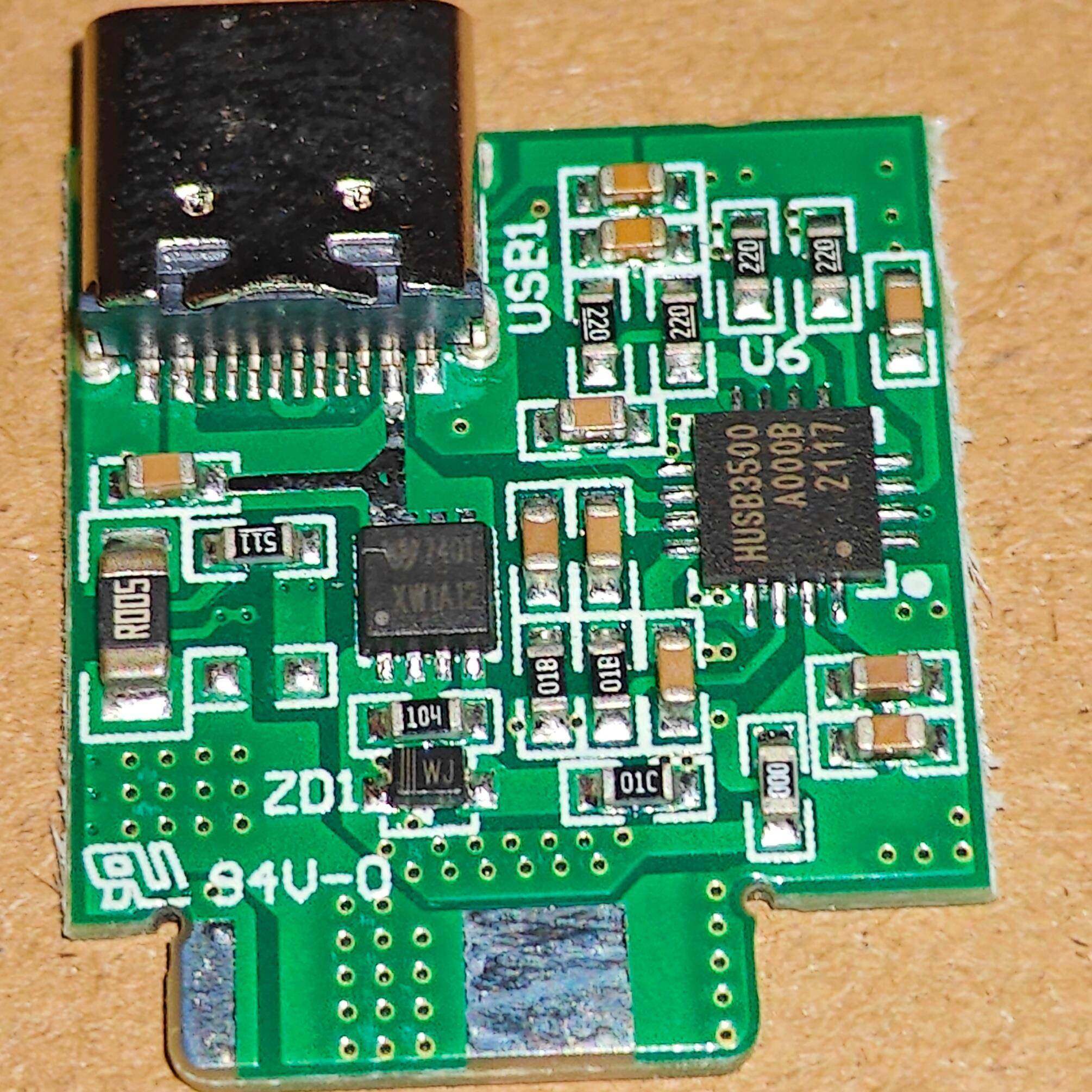 一片价 快充协议板 HUSB3500 TYPEC小板 研究品 HUSB350