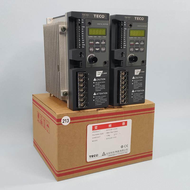 东元变频器S310-2P5/201/202-H1BCDC 0.4/0.75/1.5KW台安调速TECO