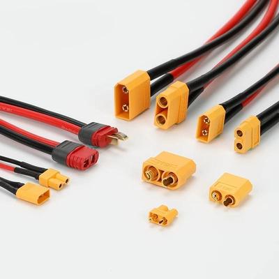 航模公母头带线XT30/60/90/30U/T插公母线 新能源电池连接线