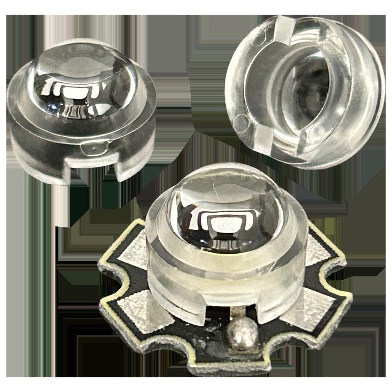 大功率仿流明LED灯珠透镜12.5mm迷你1w3w5聚光30/60/90/100度灯罩