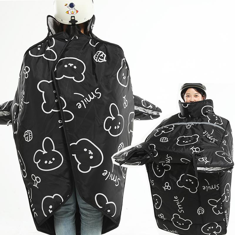 2024新的冬季电动汽车挡风玻璃，三轮车，摩托车，加厚和天鹅绒