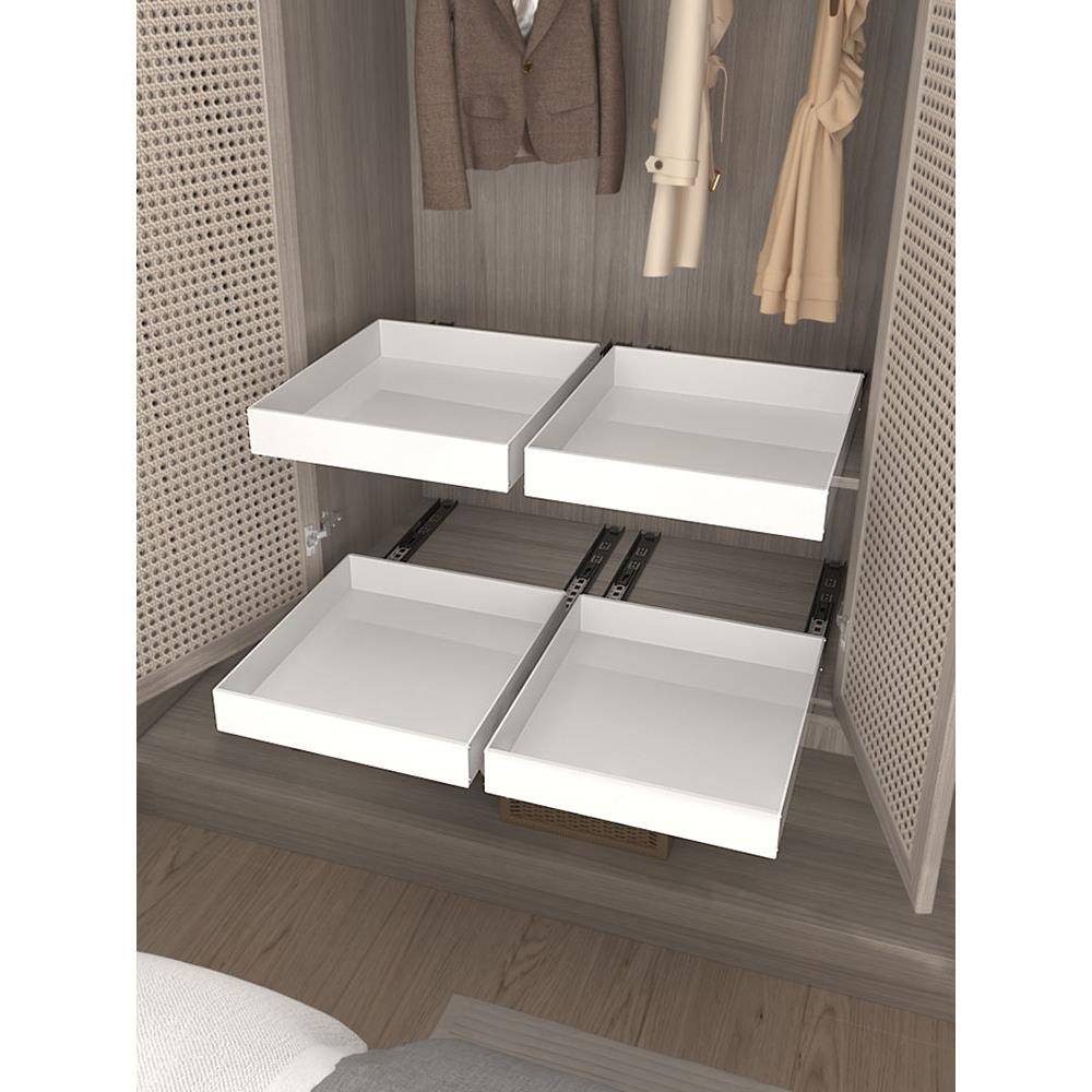 厨房拉篮夹缝储物柜免钉抽拉式洗衣机柜托盘调味深抽屉改造神器