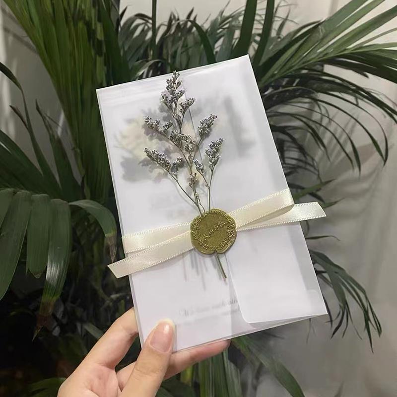 森系请帖结婚创意2025欧式个性邀请函婚礼喜帖新婚定制小清新请柬