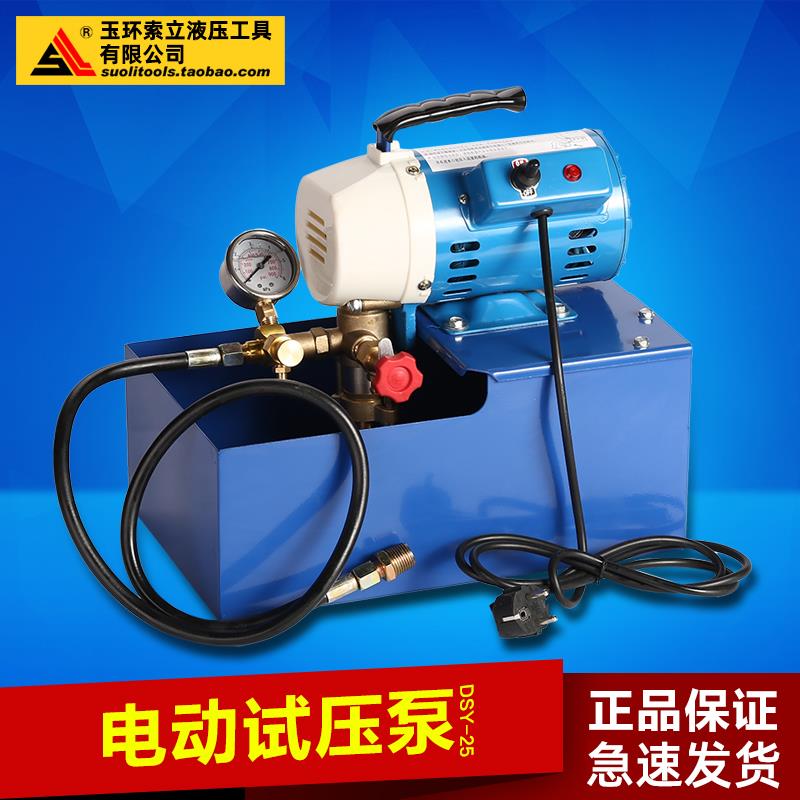 DSY-25-60手提式电动试压泵 PPR水管道试压机 双缸打压泵打压机运