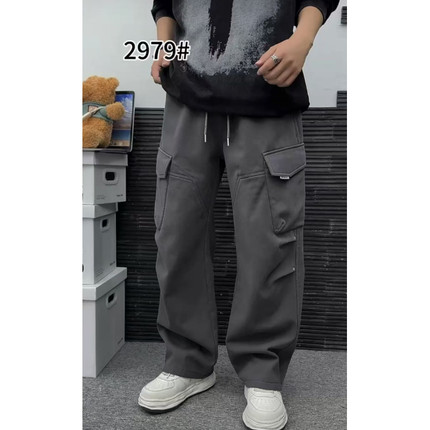 ZK-18-2979加绒加厚潮牌男士工装裤【实物以直播间为准】