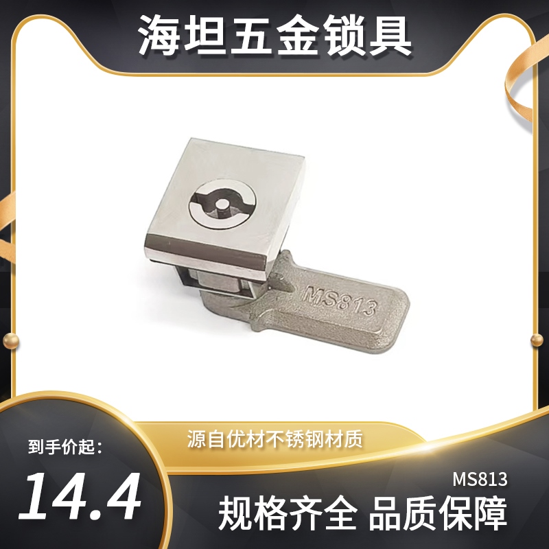 MS813锁方头锁威图柜锁AE箱锁防水船用锁工业用锁基业箱用锁