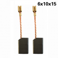 大左100角磨机碳刷巨大JD100-1/100-2碳刷配件 6X10X15手磨机电刷