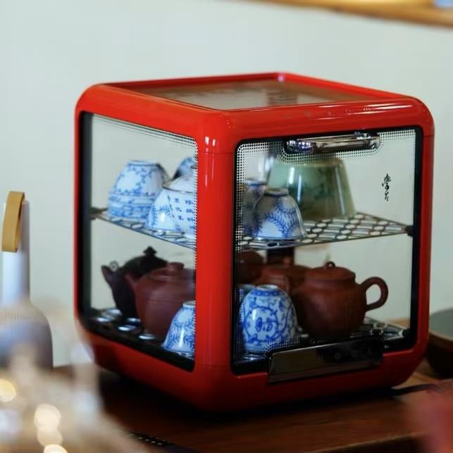学古|悟烯·茶人石墨烯养护柜消毒烘干保暖焙茶展示