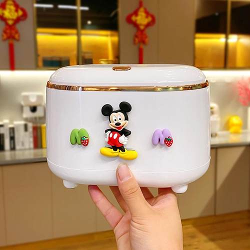 轻奢桌面垃圾桶家用客厅可爱迷你废纸桶按压弹盖果皮纸屑收纳桶