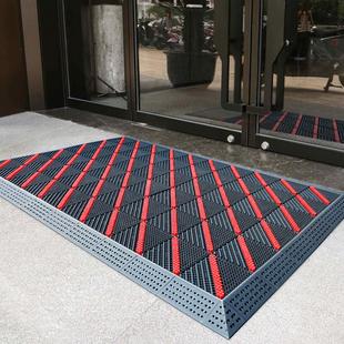 室外进门地垫入户门防滑蹭土前门口脚垫塑料门垫户外防水商用地毯