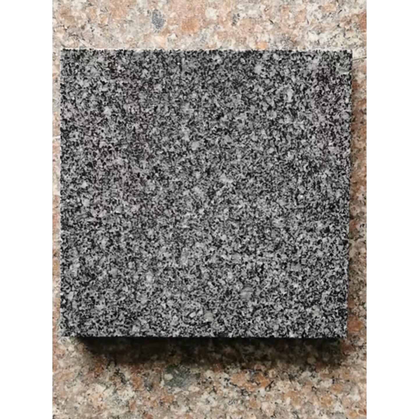 芝麻黑火烧结板天然大理石花岗岩荔枝面广场小区铺路石外墙干挂板