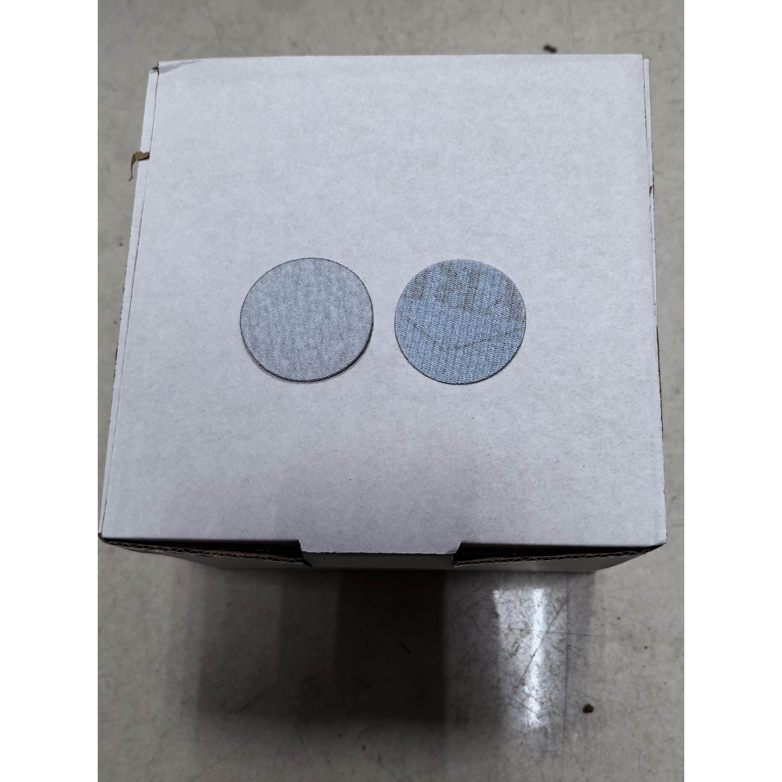 1.5寸1寸2寸3寸4寸5寸植绒砂纸片白圆盘自粘打磨抛光干磨背绒砂纸