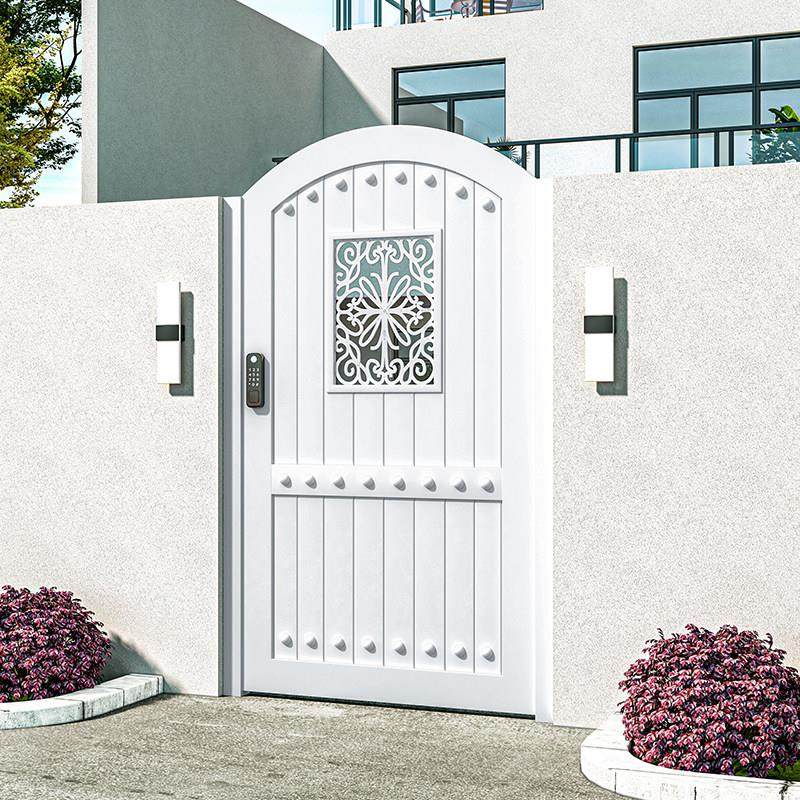 铝合金庭院门别墅花园入户门农村自建房小院子门户外铝艺双开门