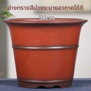 紫砂花盆厂家直销特大号种树花盆发财树专用花盆陶瓷花盆特价清仓