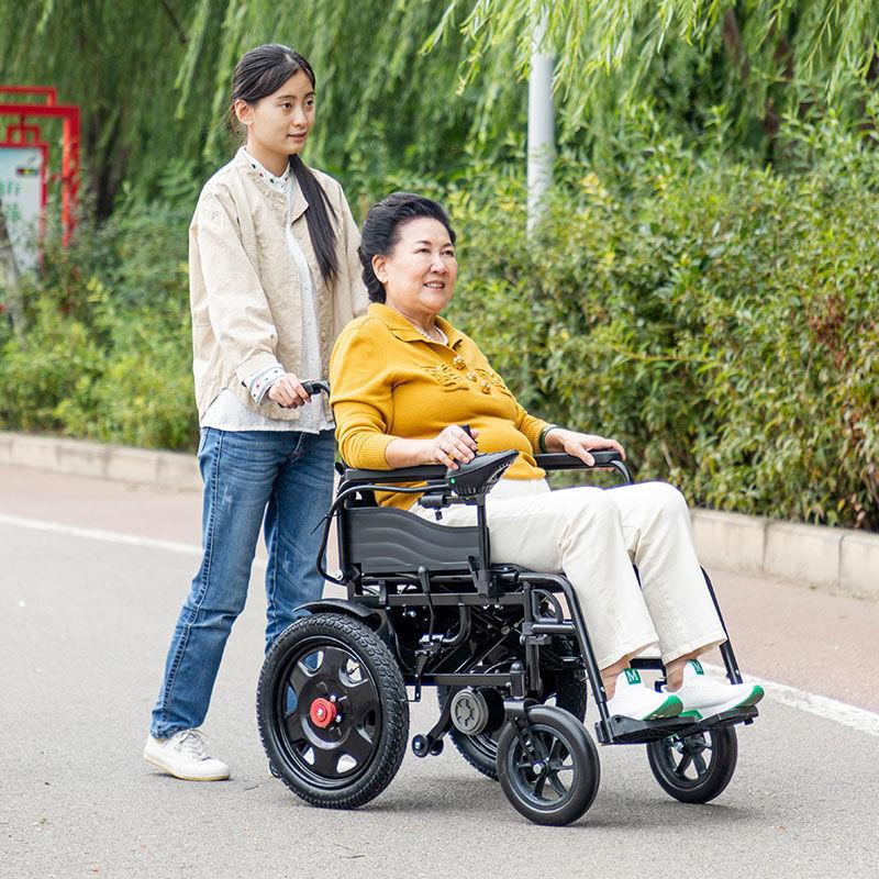 新款亨威电动轮椅车折叠智能老年人残疾人代步车轻便全自动四轮