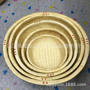 长方形柳编竹编藤编收纳现捞箩筐馒头馍瓜子饼板栗筐笸箩簸箕