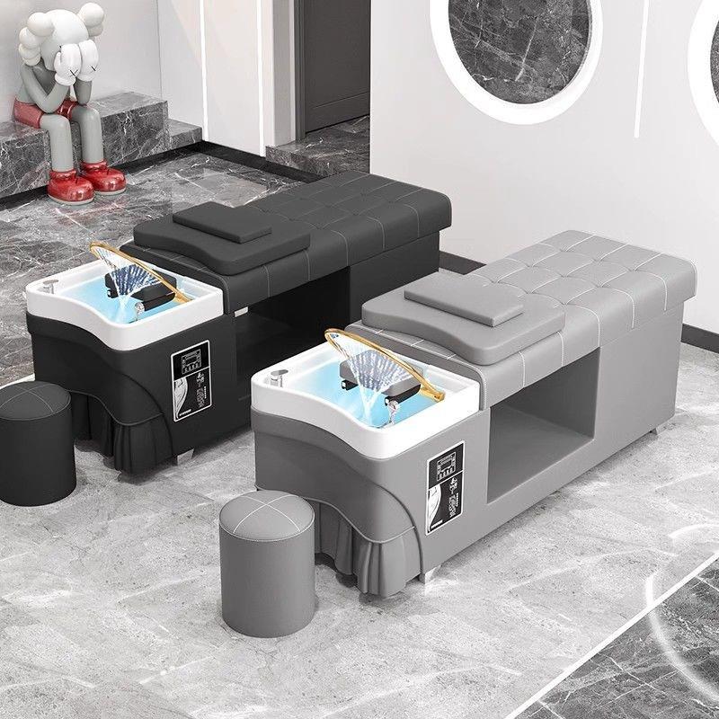 泰式头疗洗头床理发店发廊专用全躺美容美发恒温水循环熏蒸热水器