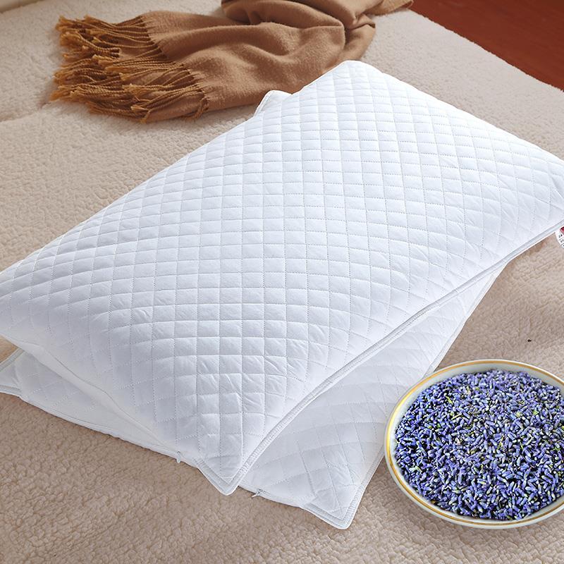 薰衣草枕头 助 荞麦决明子 睡眠枕芯 散装薰衣草填充枕头 眠 干