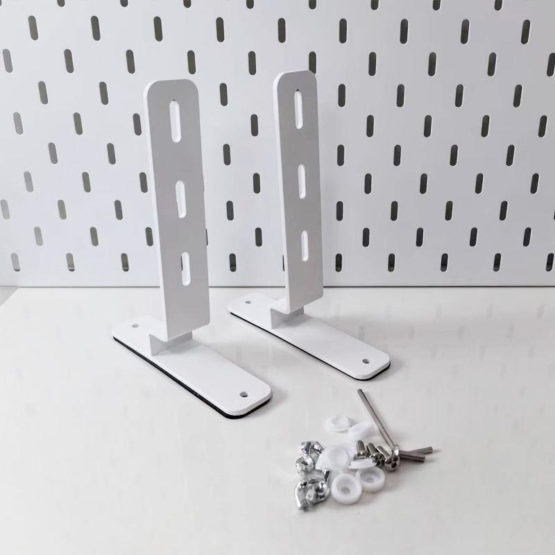洞洞板连接器支架桌面立式支架墙边支架桌边支架洞洞板固定器