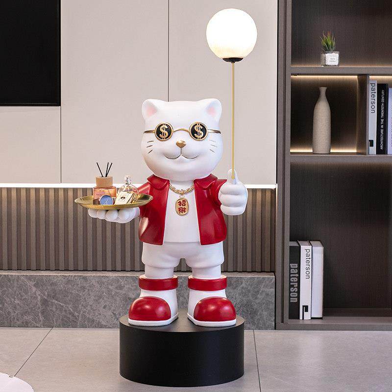 招财猫存钱罐客厅摆件大型落地轻奢家居玄关装饰乔迁新居开业送礼,家居饰品,落地摆件,淘宝优惠券,粉丝福利购,淘宝优惠卷