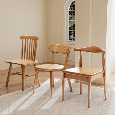 实木餐椅家用餐桌椅靠背椅子2025新款中古餐饮商用餐厅凳子茶桌椅