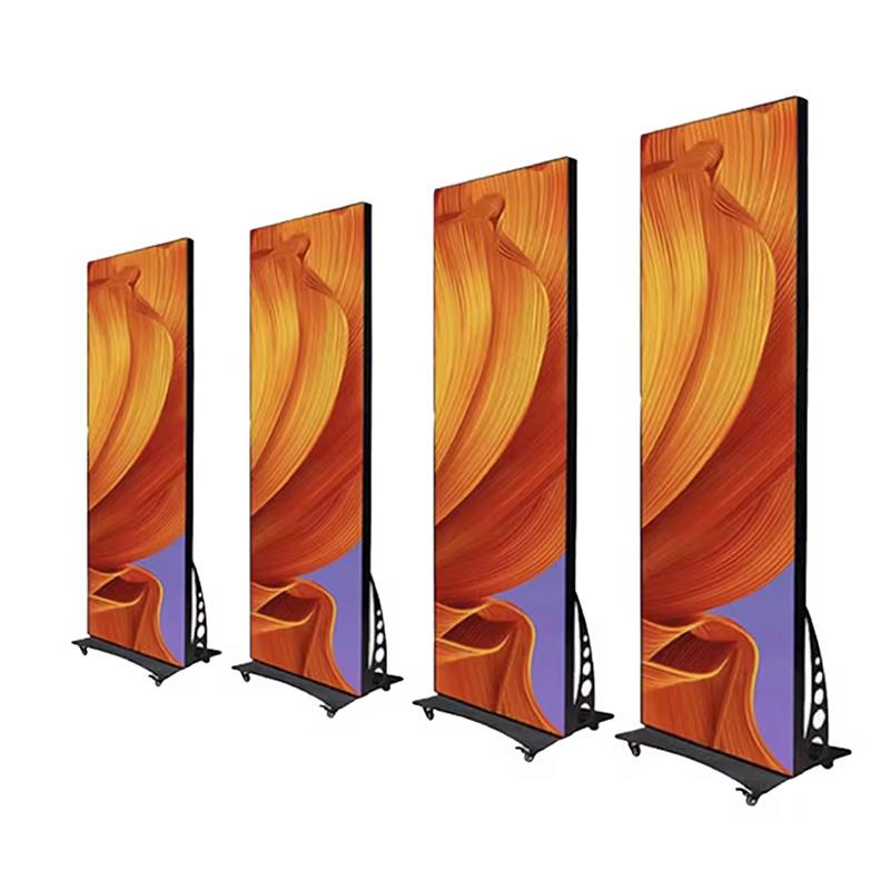 广告海报屏LED显示屏全彩高清P1.86 P2/2.5诺瓦无线可移动大屏幕