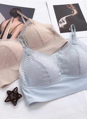 Gufei 34011法国蕾丝三角杯无缝胸部包裹薄杯风格舒适和美丽的背