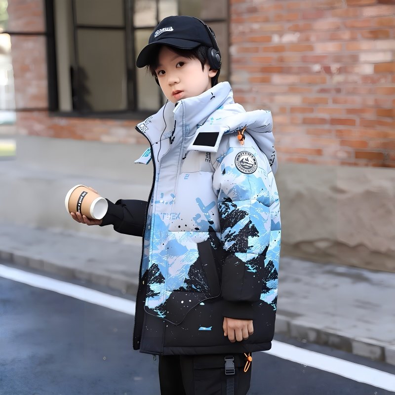 儿童羽绒服男童中长款2025新款冬季渐变洋气男中大童加厚保暖外套,童装/婴儿装/亲子装,羽绒服,淘宝优惠券,粉丝福利购,淘宝优惠卷