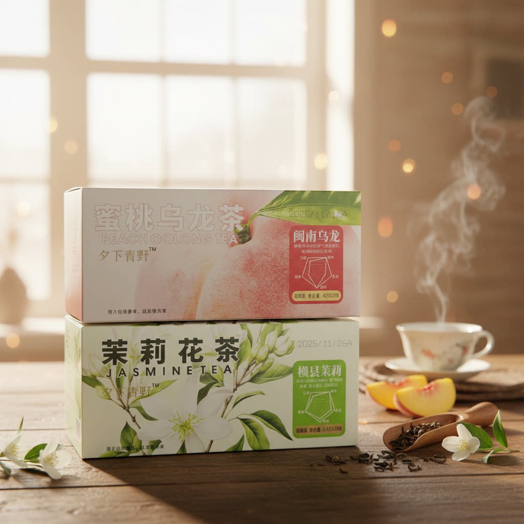蜜桃乌龙茶茉莉花茶独立包装