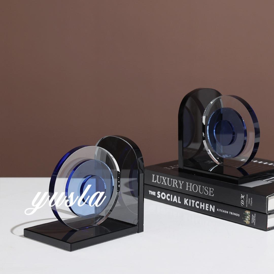 轻奢感简约书档摆件书房书桌样板间餐厅柜客厅电视柜书靠软装饰品