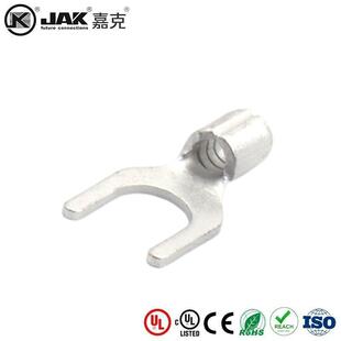 SNB2 6紫铜端子Y形叉形裸铜线鼻有认证KST 6S冷压接线端子UT2