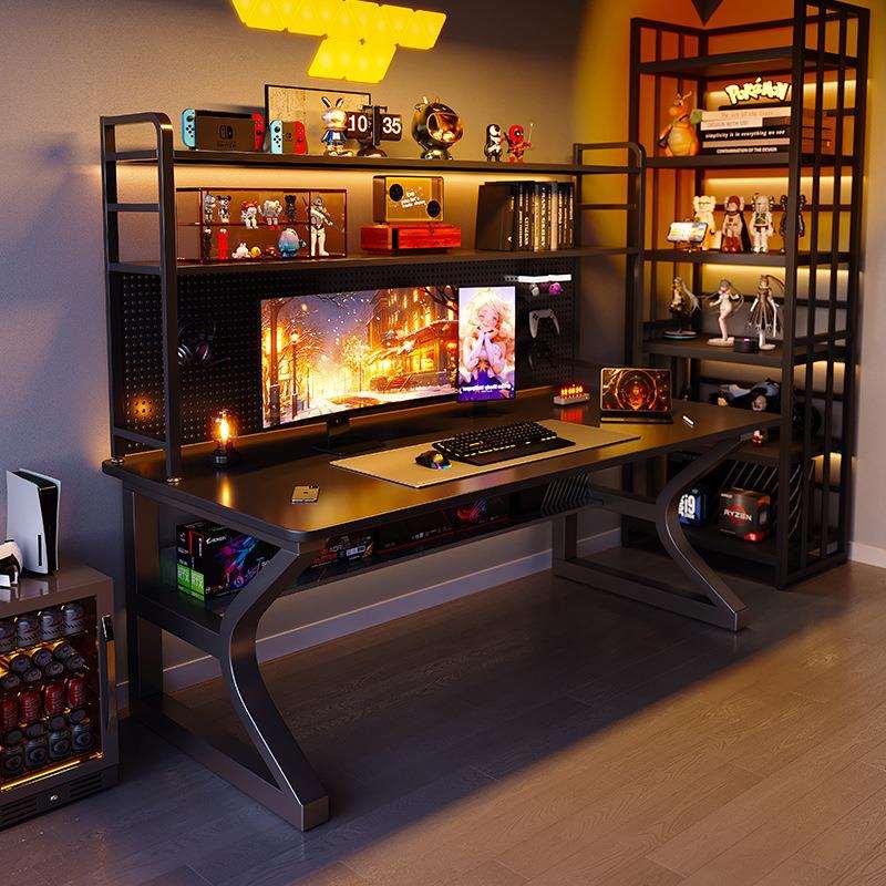 电脑桌台式电竞桌子家用简易办公桌子工作台卧室书桌学习桌椅组合