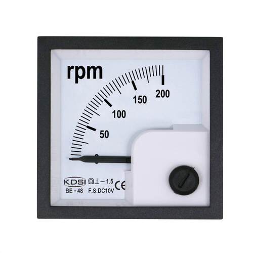 KDSI配电柜表头指针式直流电压转速表BE-48DC10V200rpm
