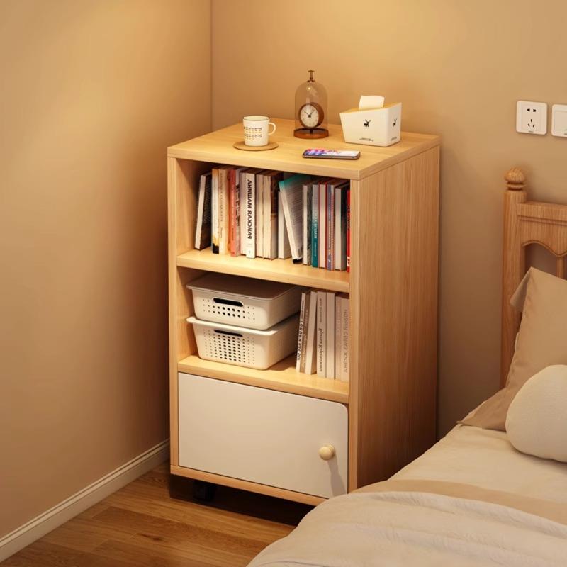 书架落地置物架储物柜客厅靠墙杂物柜桌面小型简易多层可移动书柜