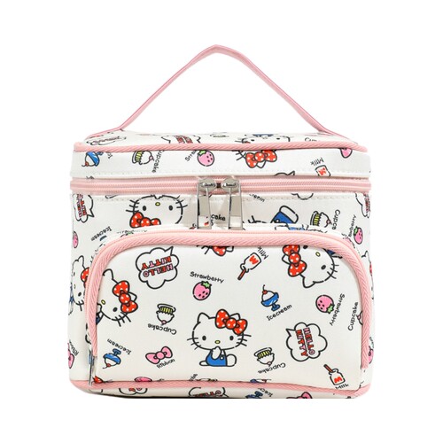 HelloKitty凯蒂猫正版手提化妆包半定型多功能超大容量化妆收纳箱